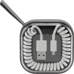 Cable USB - ISY IUC-4000, De USB-A a Lightning/Micro-USB/USB-C, 3 en 1, 0.5 m, Blanco