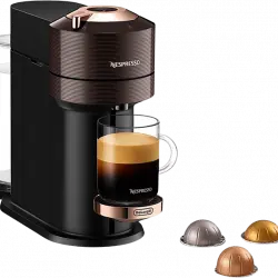 Cafetera de cápsulas - Nespresso De'Longhi Vertuo Next ENV120.BW, 1.1 l, 1500 W, Marrón