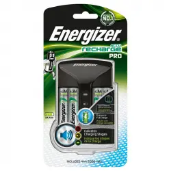 Energizer Recharge Pro Cargador + Pack 4 Pilas AA 2000mAh