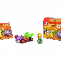 Figura - MagicBox T-Racers Color Rush Car & Racer, Aleatoria, Multicolor
