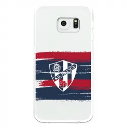 Funda Para Samsung Galaxy S6 Edge Del Huesca Rayas Transparente - Licencia Oficial Sd Huesca