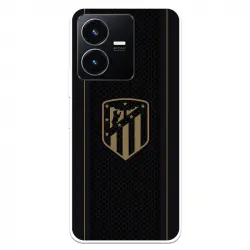 Funda Para Vivo Y22s Del Atlético De Madrid Escudo Dorado Fondo Negro - Licencia Oficial Atlético De Madrid
