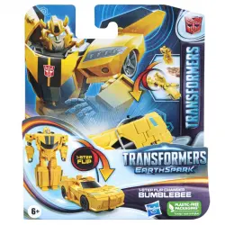 Hasbro Original Transformers Earthspark Bumblebee Cambiador de 1 Paso con Giro