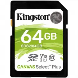Kingston Canvas Select Plus SDXC 64GB UHS-I Clase 10