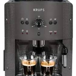 Krups - Cafetera Superautomática Essential EA810, Molinillo Cónico, Boquilla Cappuccino, 1450 W, 15 Bar, 1.7 L Gris