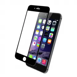 Nueboo Protector Cristal Templado 5D Negro para iPhone 6/6s