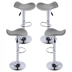 Packs Taburetes Altos - Pack 4 Taburetes Rox - Gris