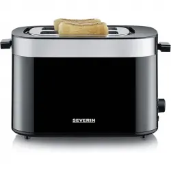 Severin AT 9264 Tostador Automático Función Bagel con 2 Ranuras Anchas 800W Negro