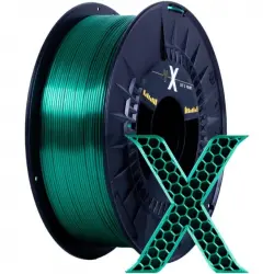 X Filament Filamento PLA Efecto SEDA Impresora 3D 1,75mm 1Kg Dark Green