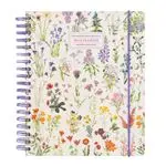 Agenda escolar 2023/2024 Kokonote Big size semana vista 17 meses Wild Flowers