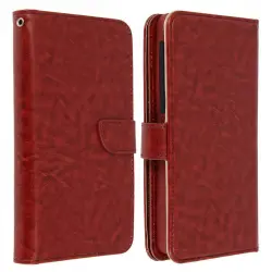 Avizar Funda Billetera Marrón para Smartphones 5" a 5.3"