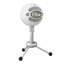Blue Microphones Snowball Micrófono USB Blanco con Dos Patrones de Captación Versátiles