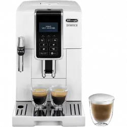 Cafetera superautomática - De'Longhi Dinamica ECAM350.35.W, Molinillo integrado, LCD Display, Blanco