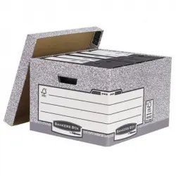 Cajon Fellowes Carton Reciclado Para Almacenamiento De Archivo Capacidad 4 Cajas Tamaño Folio