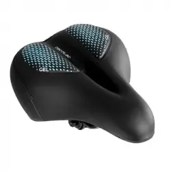 Cecotec DrumFit SitBike Gel Sillín de Gel Ultra Cómodo con Hendidura Central Negro