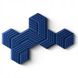 Corsair Wave Panels Starter Set 6 Paneles Espuma de Tratamiento Acústico Azules