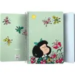 Cuaderno espiral 4° Grafoplás 80h cuadrícula 4mm Mafalda23 Primavera