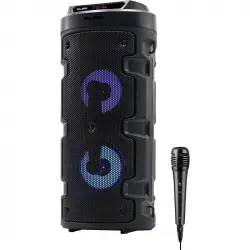 Elbe ALT-88-TWS Altavoz Karaoke Portátil LED 10W SD/USB/FM + Micrófono Negro