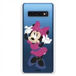 Funda Para Samsung Galaxy S10 Oficial De Disney Minnie Rosa - Clásicos Disney