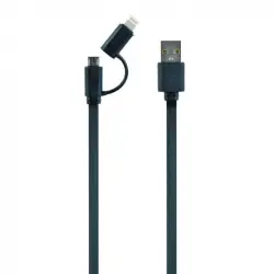Gembird Cable USB 2.0 a Micro-USB/Lightning Macho/Macho 1m Negro