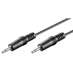 Goobay Cable de Audio Estéreo Jack 3.5mm Macho/Macho 1.5m Negro