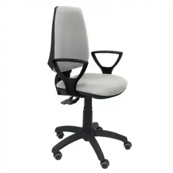 Piqueras y Crespo Elche S Bali Silla de Oficina Brazos Fijos Ruedas Parquet Gris Claro