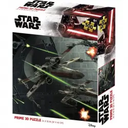Prime 3D Puzzle Lenticular Star Wars Batalla 500 Piezas