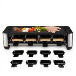 Raclette 1400w | Grill 8 Personas | 16uds Mellerware Yummy! Black
