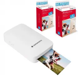 Agfaphoto Realipix Mini P Impresora Fotográfica Bluetooth Blanca + 100 Fotos