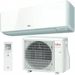 Aire acondicionado - Fujitsu ASY35-KMCC, Split 1x1, 2924 fg/h, Inverter,Bomba de calor, Blanco