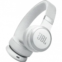 Auriculares inalámbricos - JBL Live 670 NC, Cancelación ruido adaptativa, Autonomía hasta 65 h, Blanco