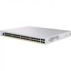 Cisco CBS350-48FP-4G-EU Switch de Red 48 Puertos GE PoE Completa Plata