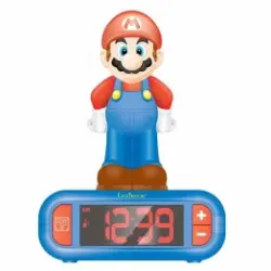 Despertador Digital Super Mario Con Lámpara 3d Y Radio.