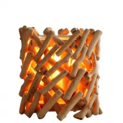 Difusor De Calor Suave En Vidrio Y Madera Calorya N°7