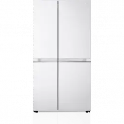 Frigorífico americano - LG GSBV70SWTM, No Frost, 655 l, 179 cm, DoorCooling+™ Blanco