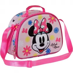 Karactermania Bolsa Portamerienda 3D Minnie Mouse Floral Rosa