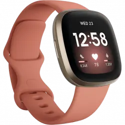 Smartwatch - Fitbit Versa 3, 6 meses incluidos de suscripción a Premium, GPS, Autonomía días, Rosa