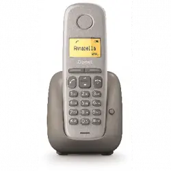 Teléfono - Gigaset A180, Pantalla 1.5", 50 contactos, Identificador llamadas, Rellamada, Gris