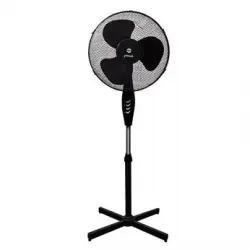 Ventilador Del Suelo Eldom Wg50 Negro, Potencia 45w, Diametro De Malla 40cm