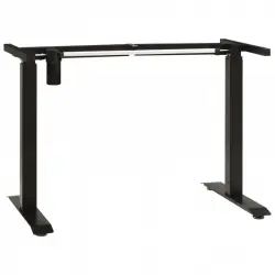 VidaXL Estructura de Escritorio Motorizada Elevable Altura Ajustable Negro