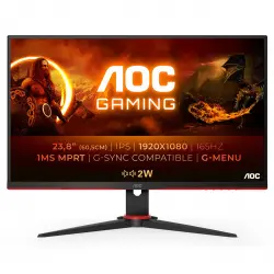 Aoc - Monitor PC Gaming 24" (60,5 Cm) 24G2SPU/BK 165 Hz, Full HD IPS, FreeSync Premium