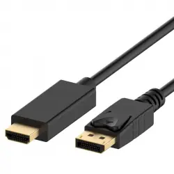 Ewent Cable Adaptador Displayport V1.2 a HDMI Macho/Macho 1.8m Negro