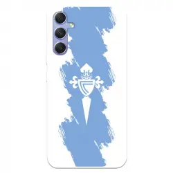 Funda Para Samsung Galaxy A34 5g Del Rc Celta Escudo Trazo Azul - Licencia Oficial Rc Celta