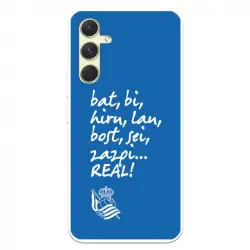 Funda Para Samsung Galaxy A54 5g Del Real Sociedad De Fútbol Real Grito Afición - Licencia Oficial Real Sociedad De Fútbol