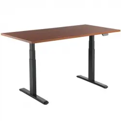 Kimex Escritorio Motorizado Ergonómico 180x75cm Nogal/Negro