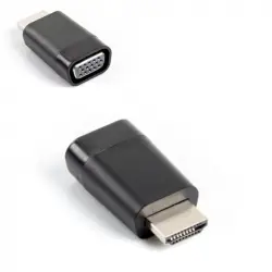 Lanberg Adaptador HDMI a VGA Macho/Hembra Negro
