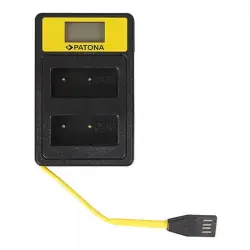 Patona Cargador Smart Dual con Pantalla LCD para Baterías Fujifilm NP-W126