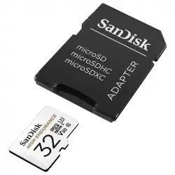 SanDisk High Endurance MicroSDHC 32GB Clase 10 U3 V30 UHS-I + Adaptador SD