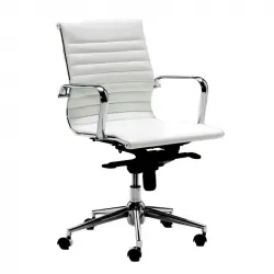 Sillón De Dirección Londres Respaldo Bajo Blanco