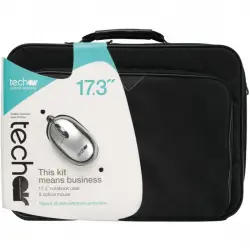 Techair Maletín para Portátil hasta 17.3" + Ratón